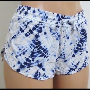 Victoria’s Secret Blue Tie Dye Sleep Shorts